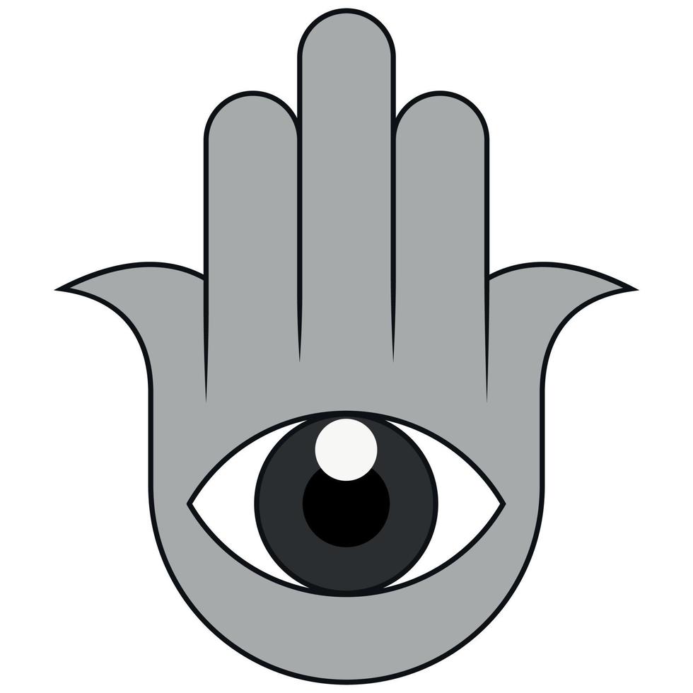 hamsa skydd symbol design vektor