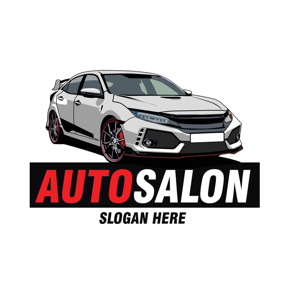 Auto-Auto-Salon-Logo-Vektor-Design vektor