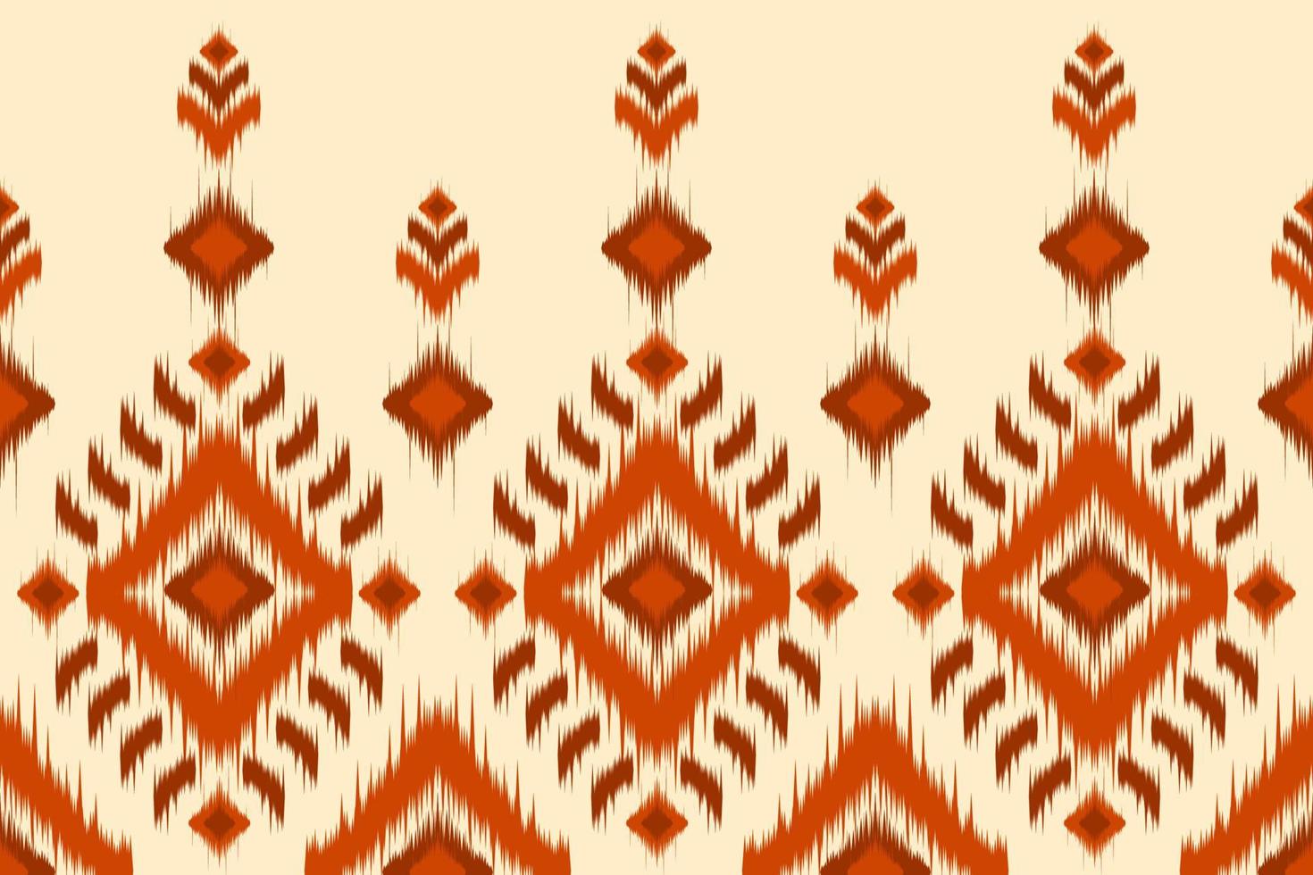 abstrakter ethnischer Ikat-Hintergrund. geometrisches nahtloses Muster im Stammes-. Stoff im indischen Stil. vektor