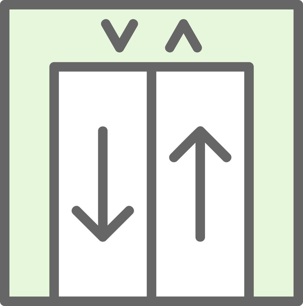 Lift-Vektor-Icon-Design vektor