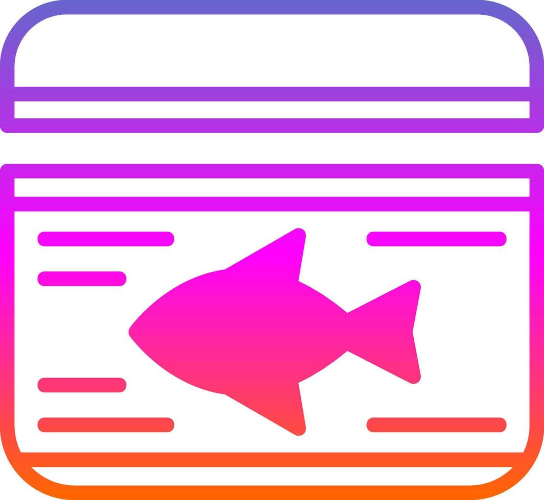Thunfisch kann Vektor-Icon-Design vektor