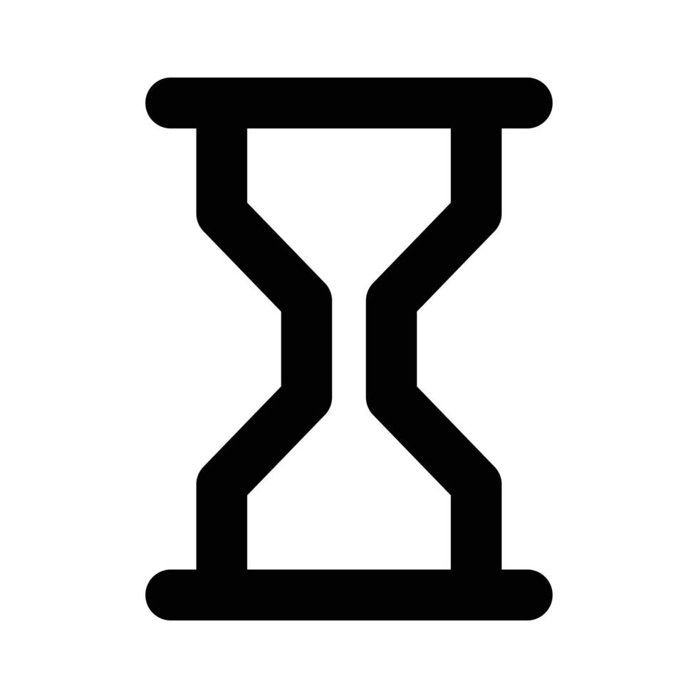 sandklocka ikon silhuett vektor