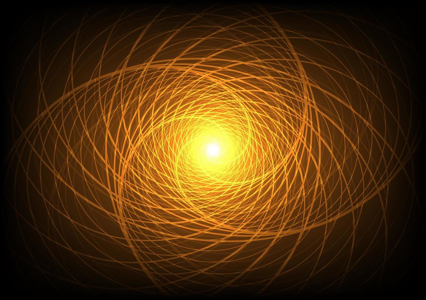 spiral ljus Vinka votex gul snurra bakgrund för design vektor