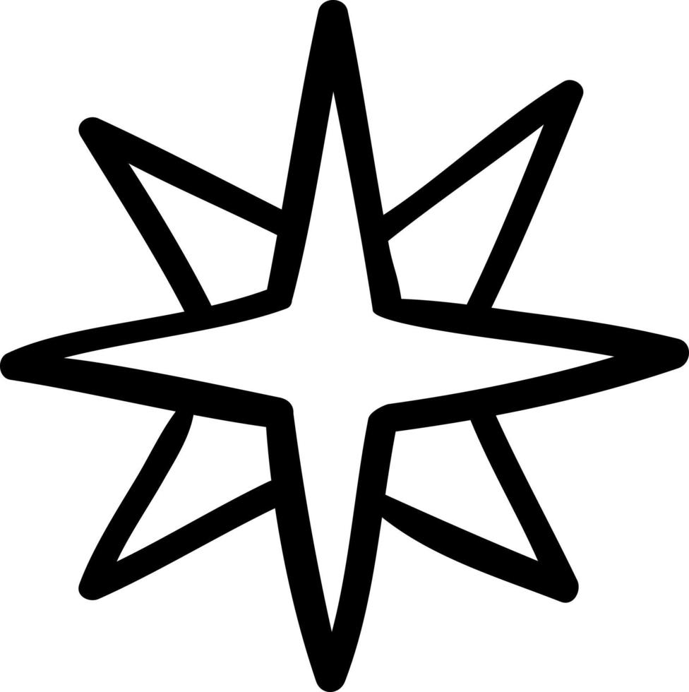 der Stern ist ein esoterisches Element. vektor