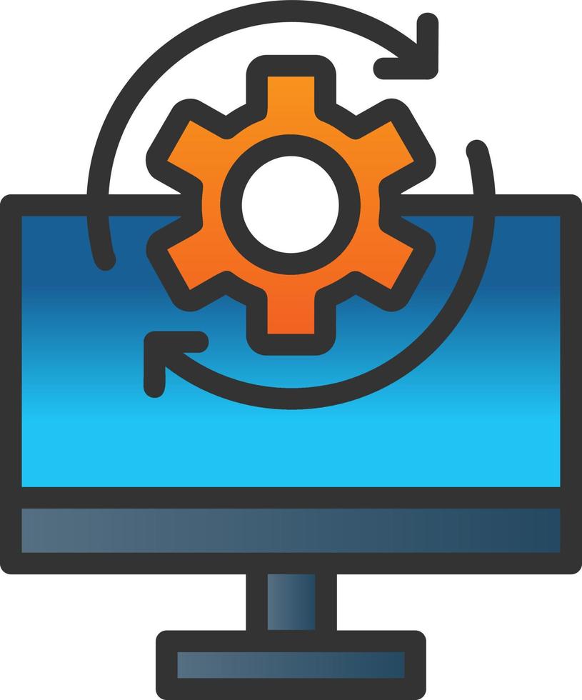 Betriebssystem-Vektor-Icon-Design vektor