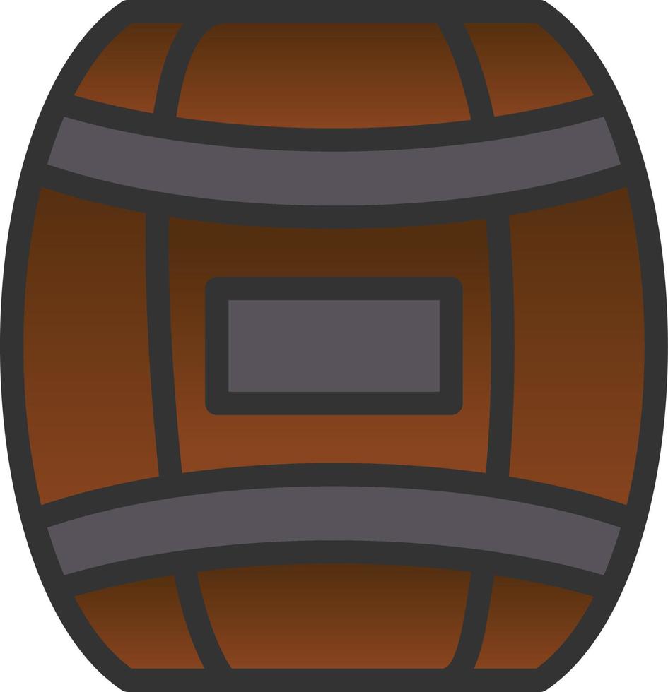 Barrel-Vektor-Icon-Design vektor