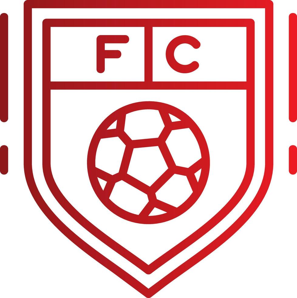 Fußballverein-Vektorsymbol vektor