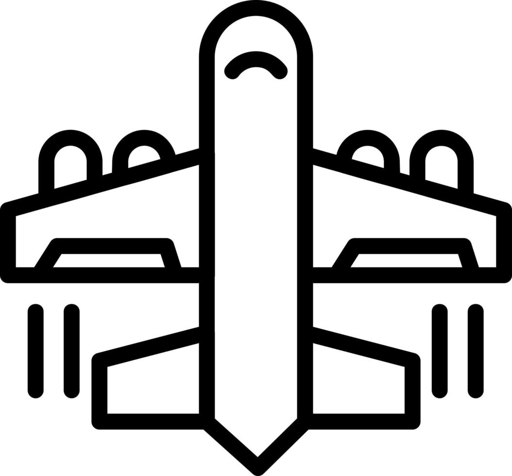 Flugzeug-Vektor-Icon-Design vektor