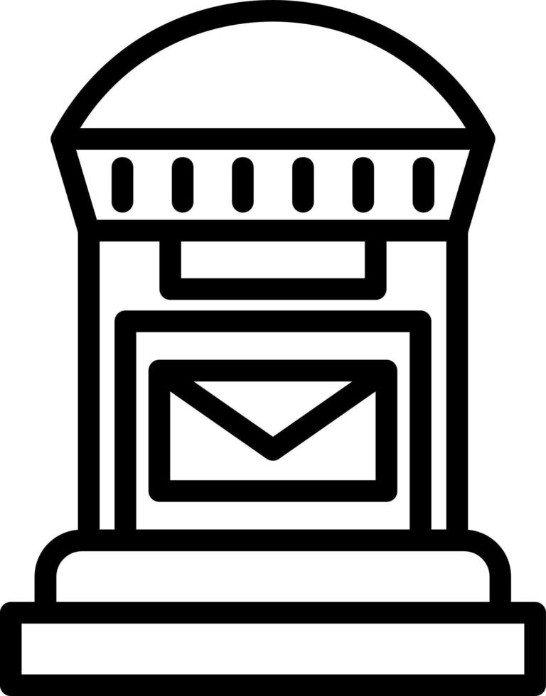 Briefkasten-Vektor-Icon-Design vektor