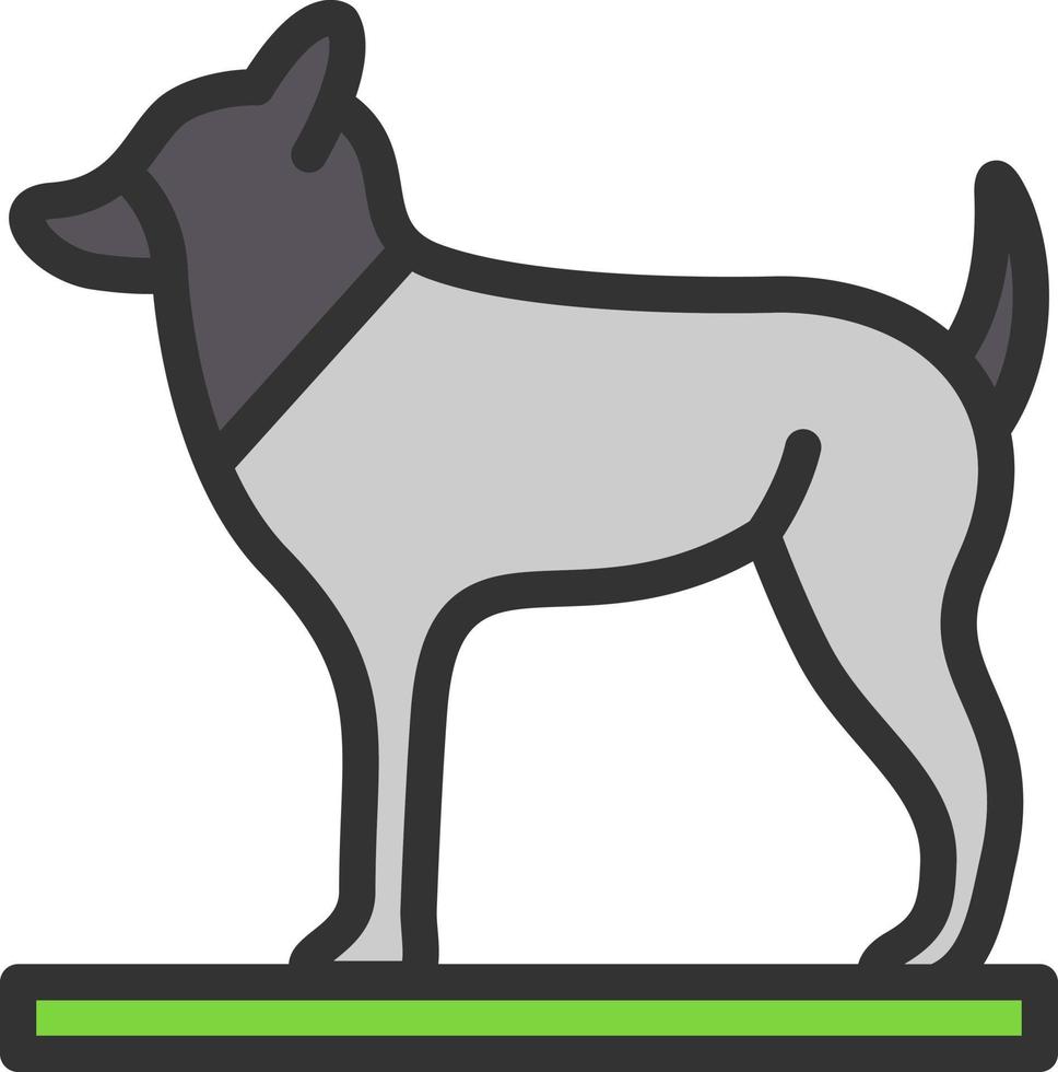 Hund-Vektor-Icon-Design vektor