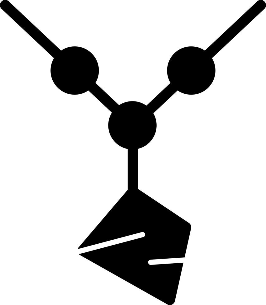 Amulett-Vektor-Icon-Design vektor