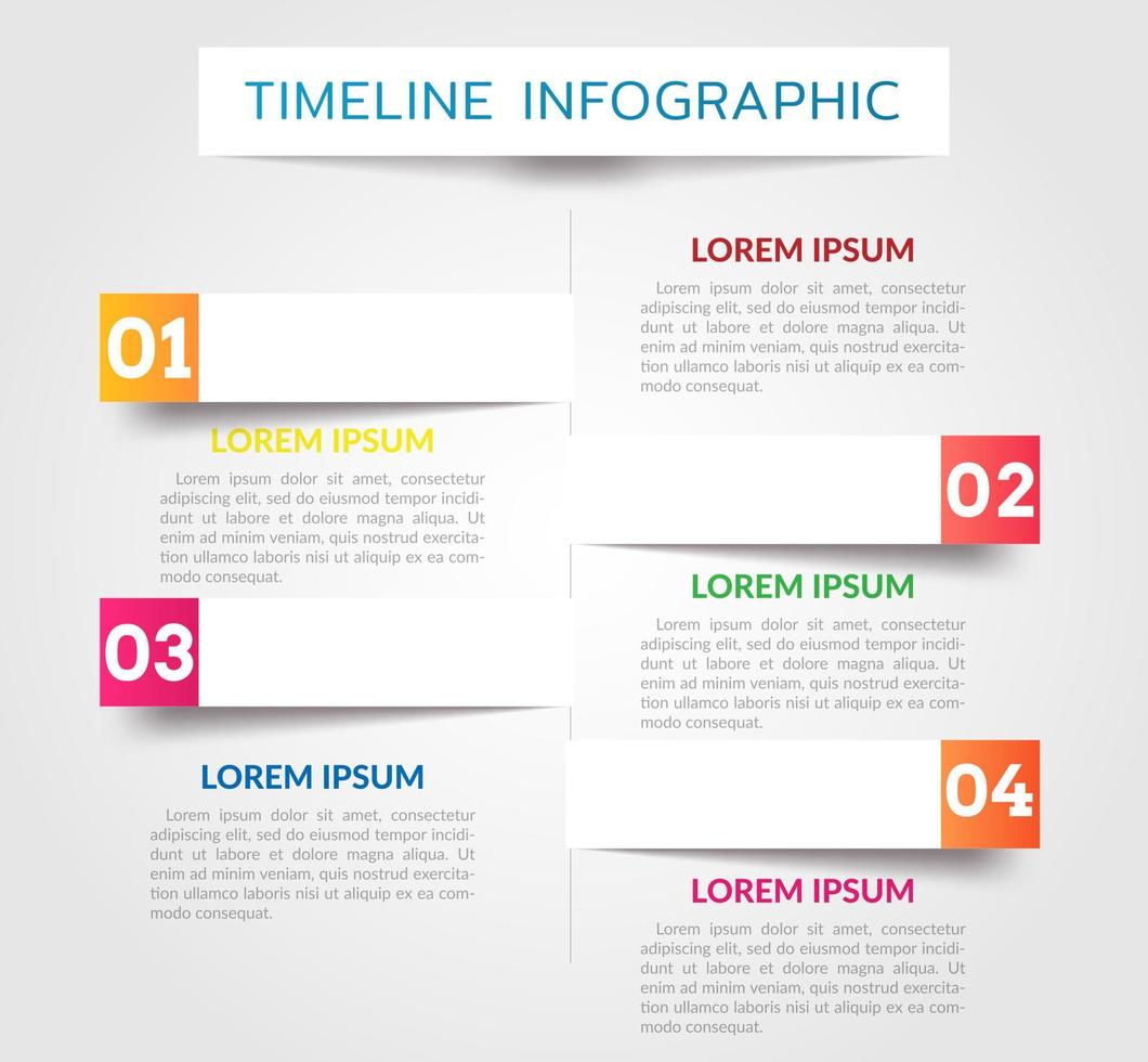 företag infografik. tidslinje infographics design vektor. abstrakt infographics siffra alternativ mall. vektor illustration. företag begrepp med 4 alternativ, steg, eller processer.