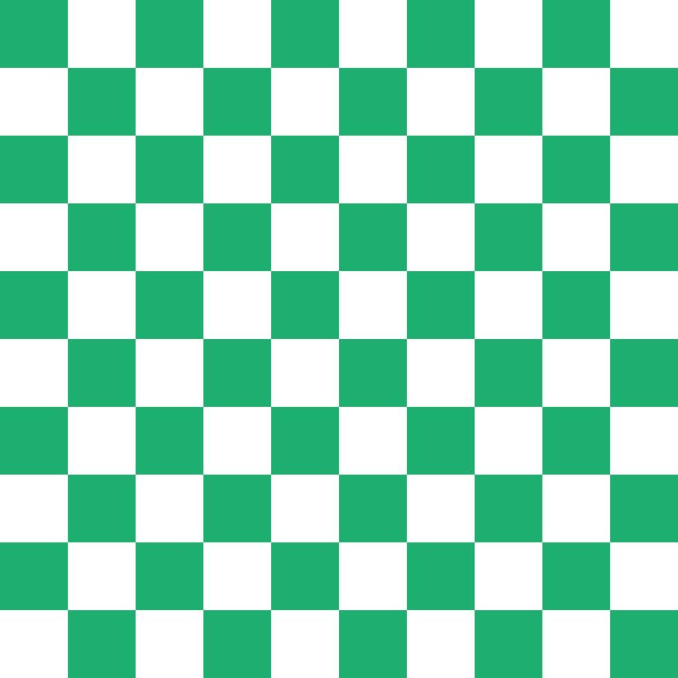 grün-weißes, nahtloses Karomuster vektor