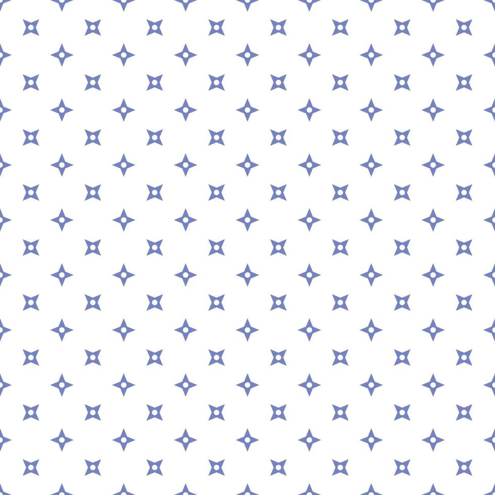 blaues nahtloses Ninja-Muster auf weißem Hintergrund vektor