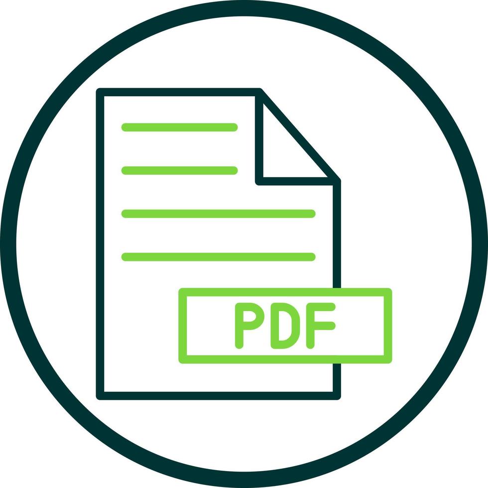 Pdf-Vektor-Icon-Design vektor