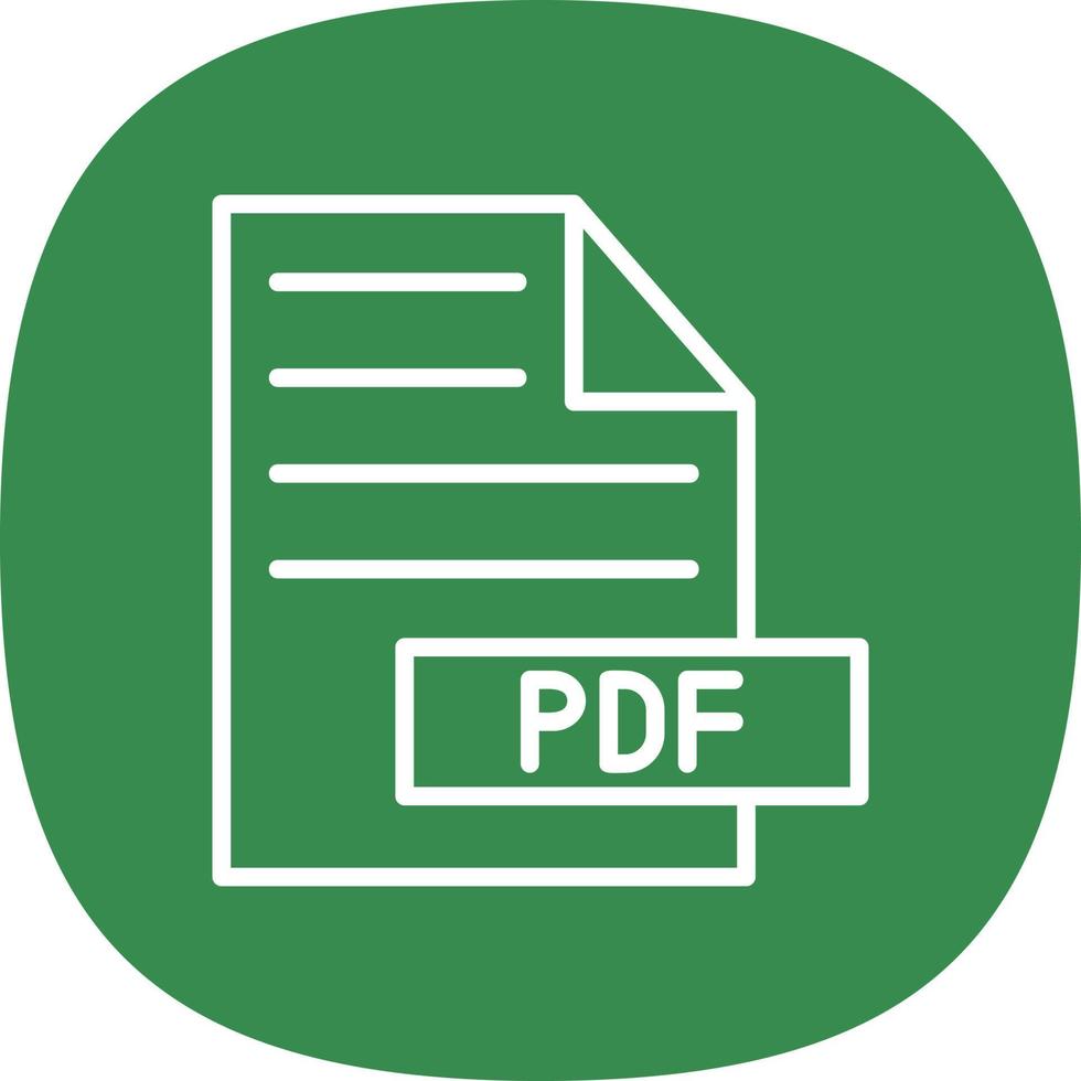 Pdf-Vektor-Icon-Design vektor