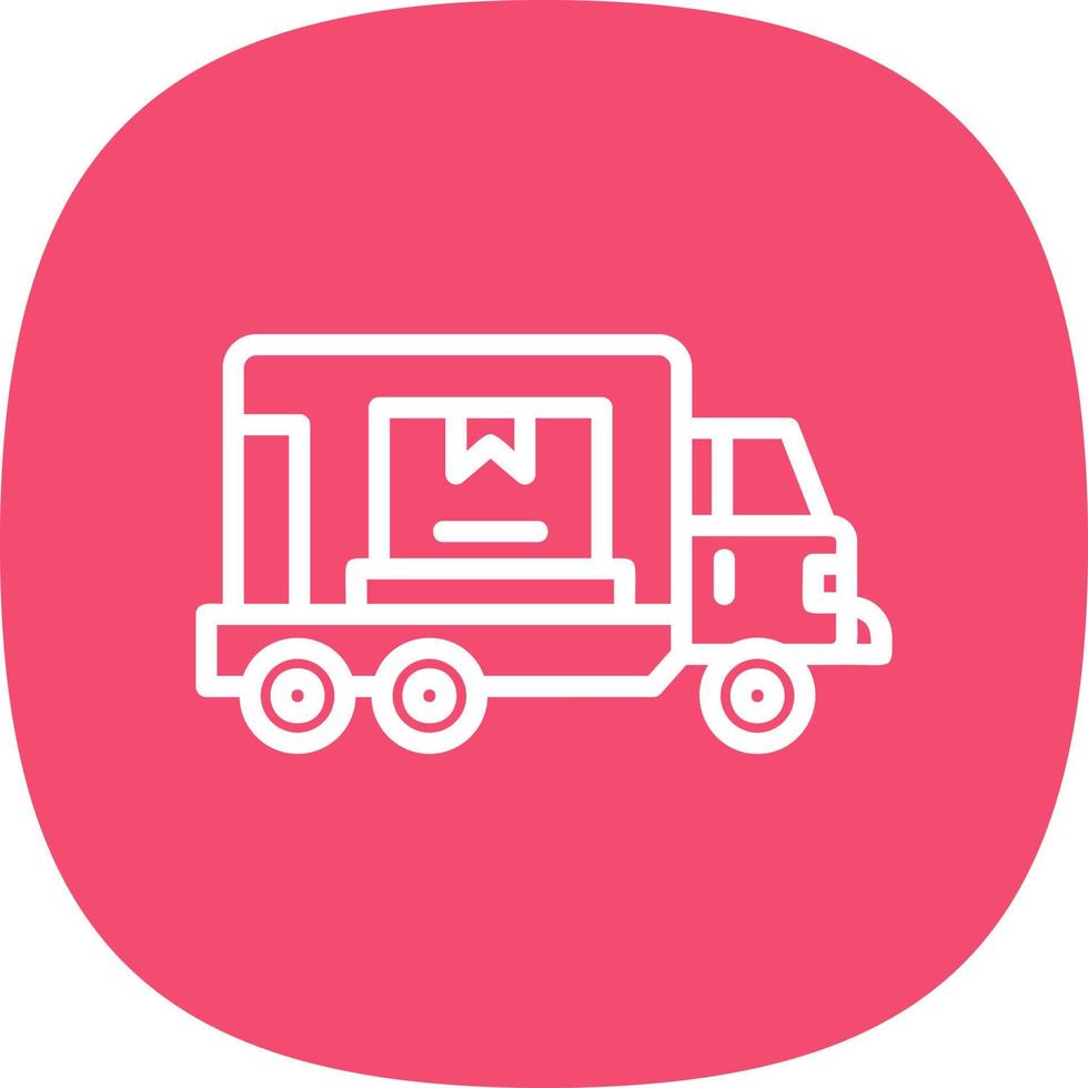 Fracht-LKW-Vektor-Icon-Design vektor