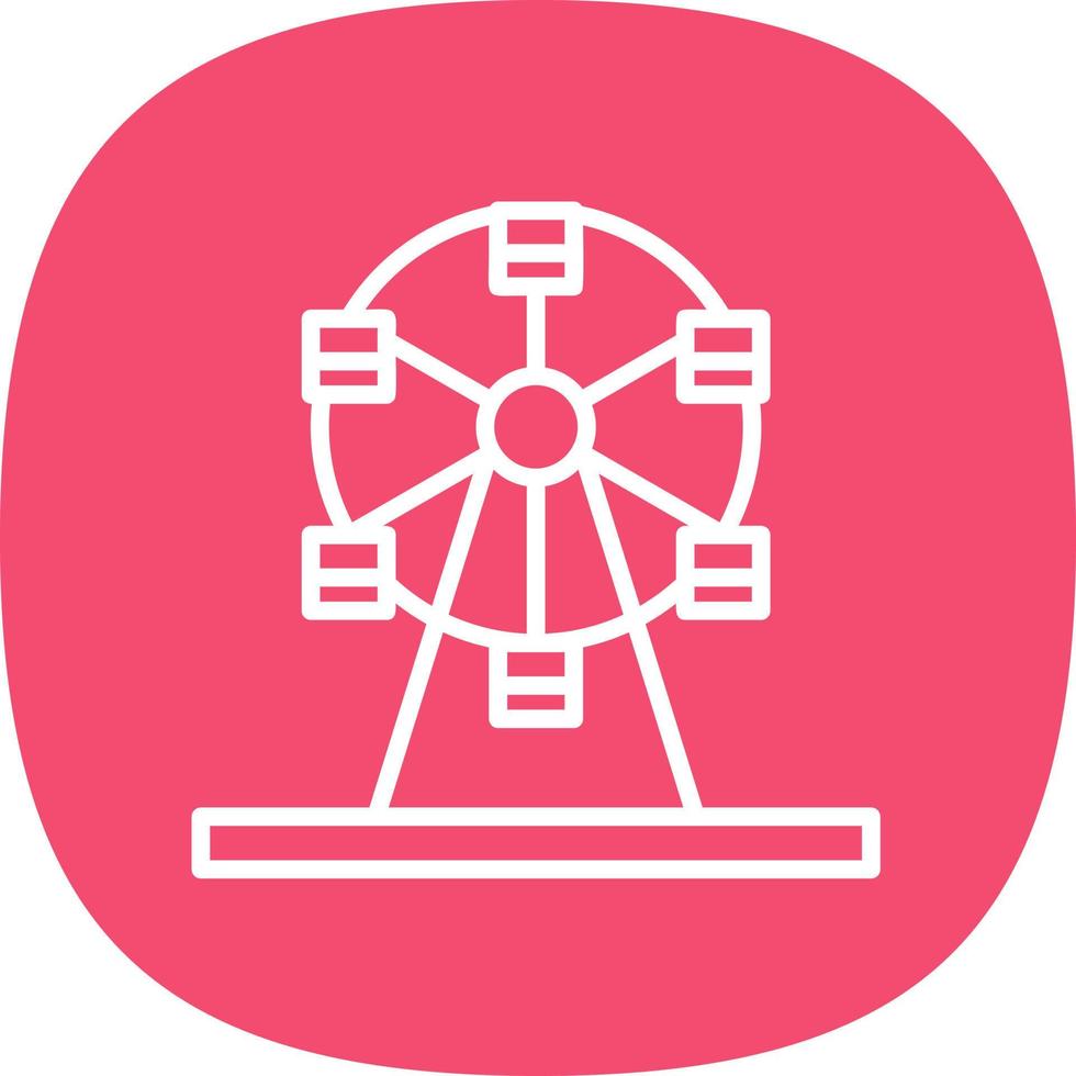 Riesenrad-Vektor-Icon-Design vektor