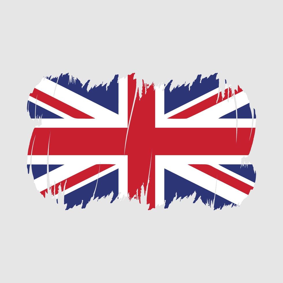 Storbritannien flagga borsta vektor