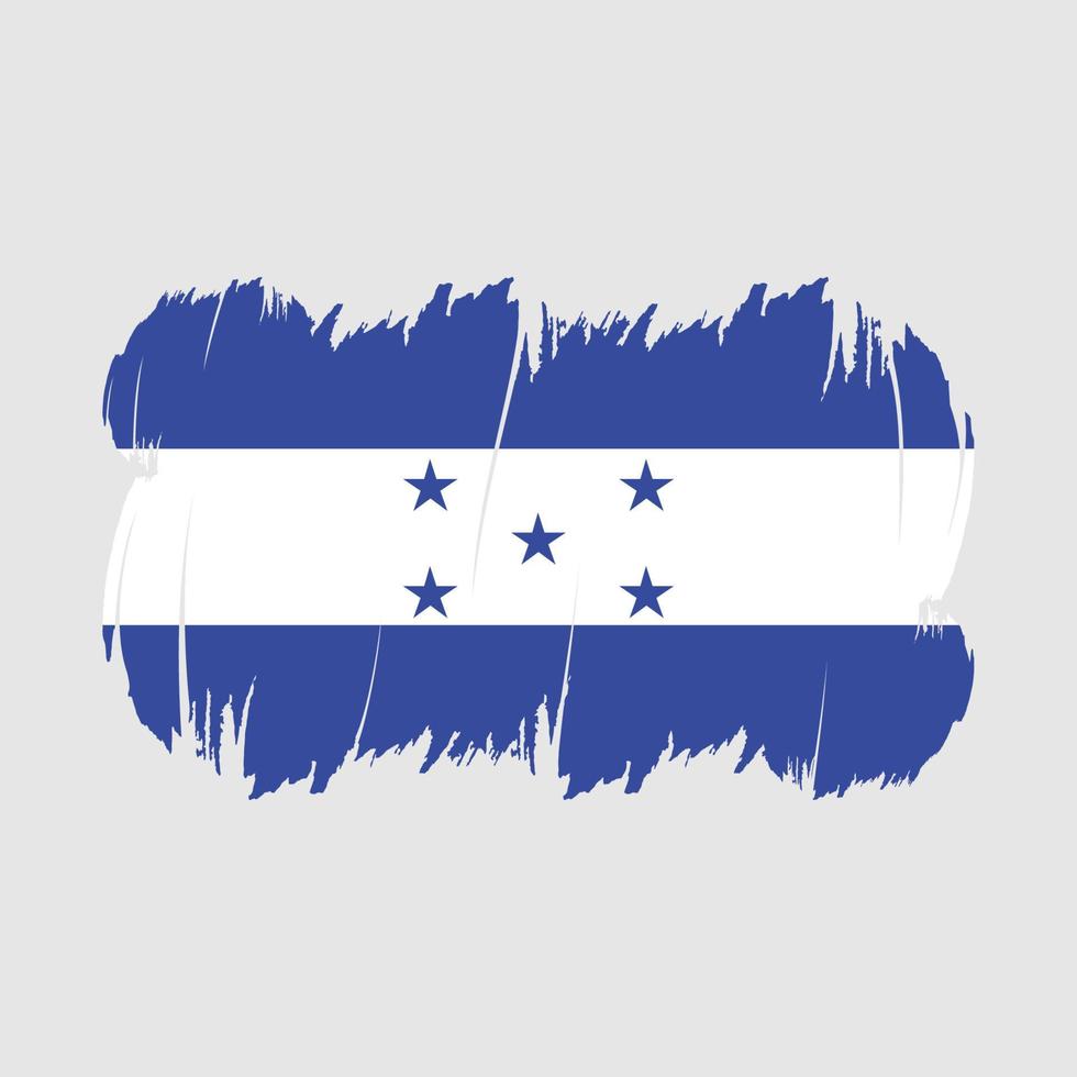 Pinselvektor der honduras-Flagge vektor