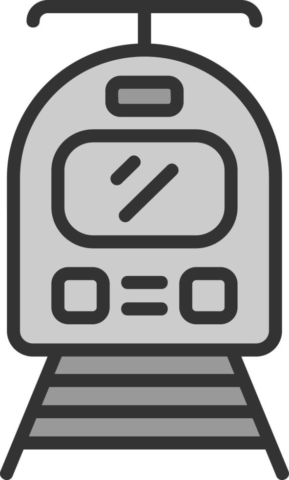 Straßenbahn-Vektor-Icon-Design vektor