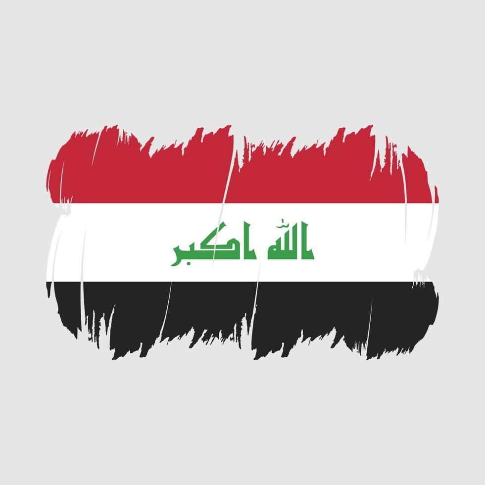irak flag pinselvektor vektor