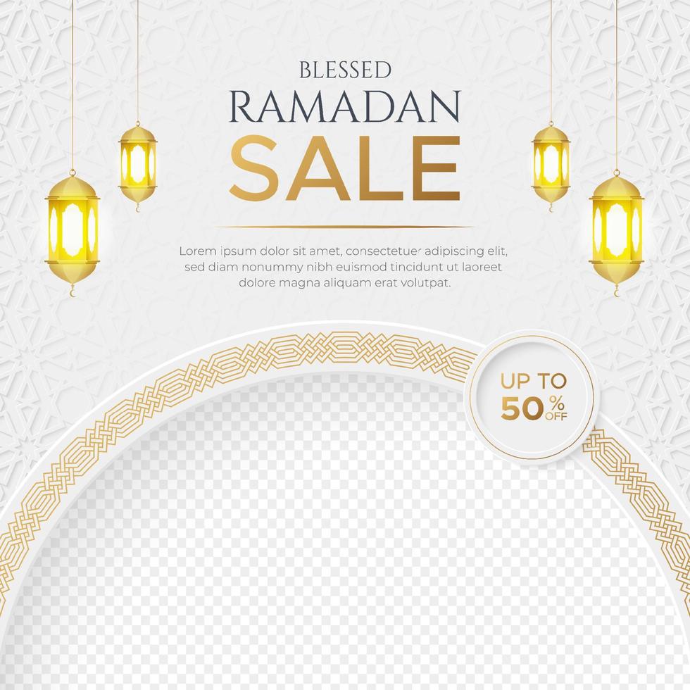 ramadan kareem försäljning baner islamic prydnad lykta bakgrund, ramadan försäljning social media posta med tömma Plats för Foto vektor
