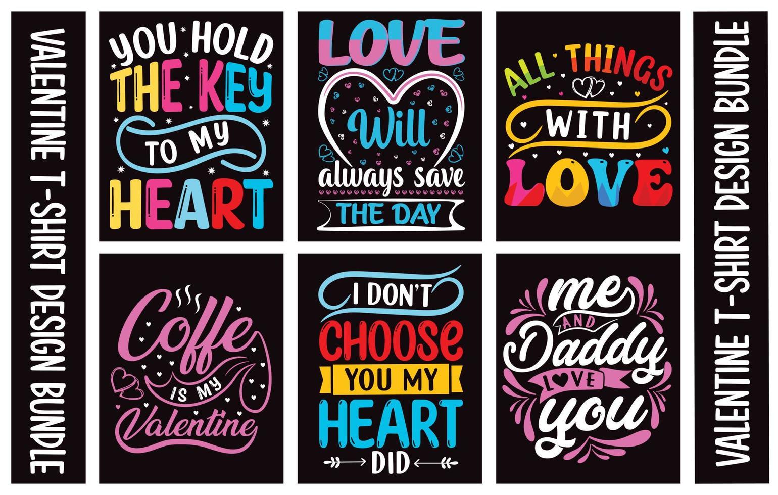 Valentinstag-Typografie-Tag-T-Shirt-Design vektor