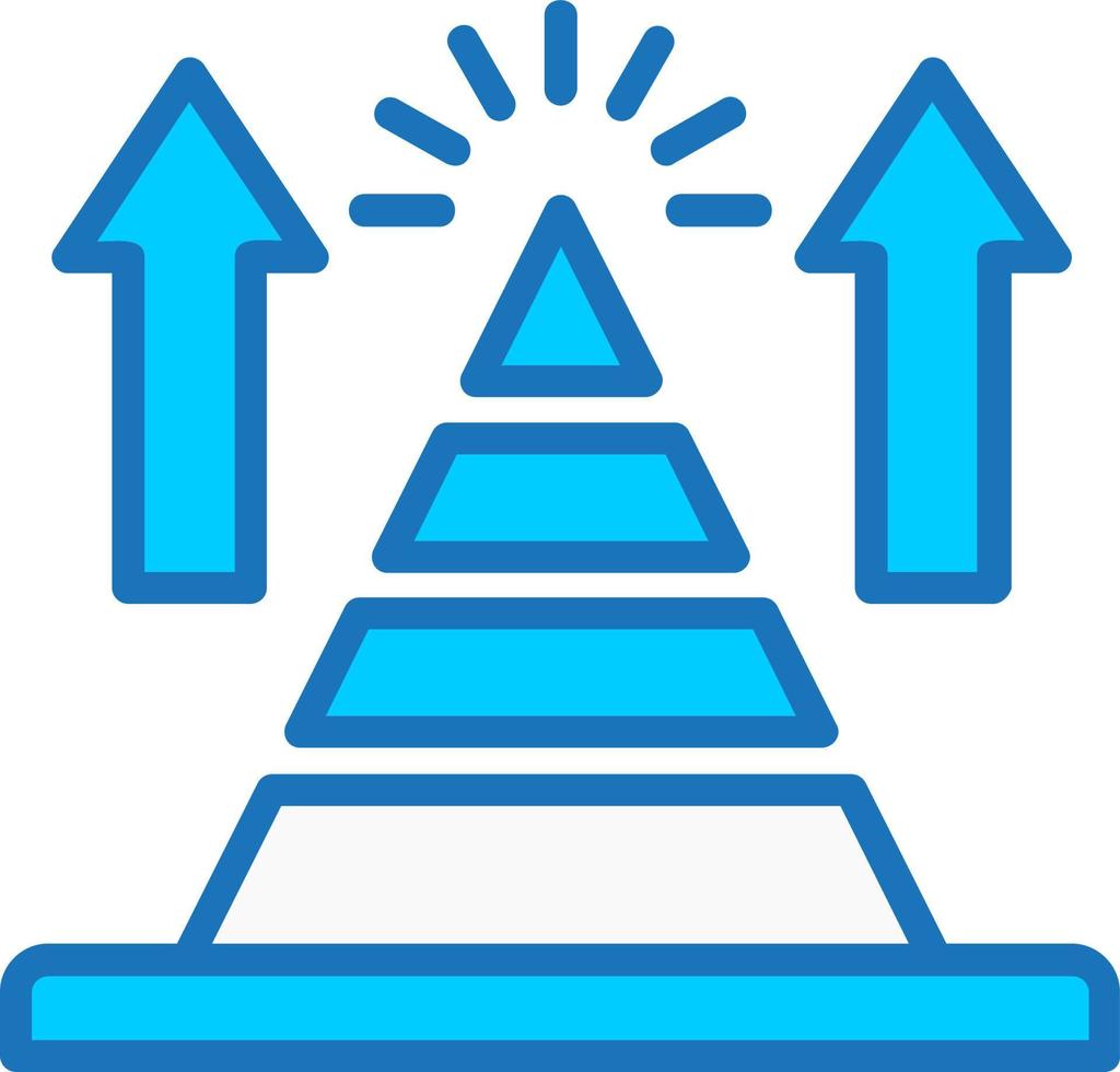 Pyramidendiagramm-Vektorsymbol vektor