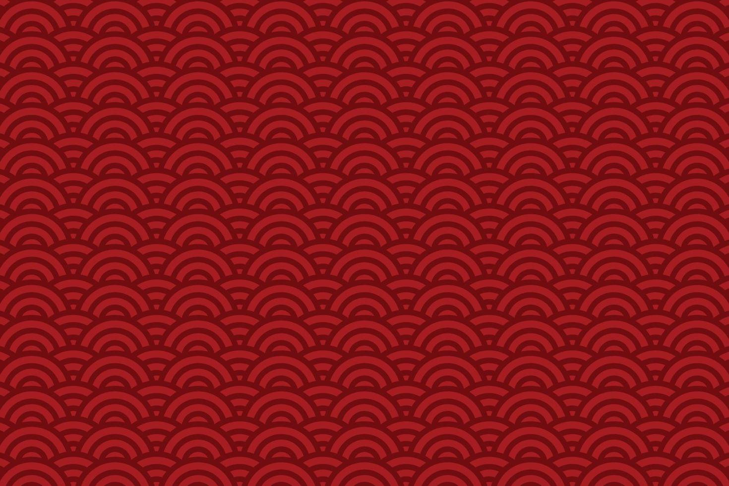 geometrisk Vinka mönster mörk röd cirkulär rader för tyg mönster, imlek bakgrund vektor