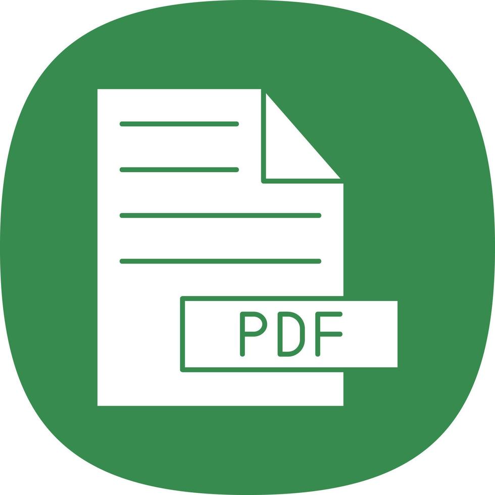 Pdf-Vektor-Icon-Design vektor