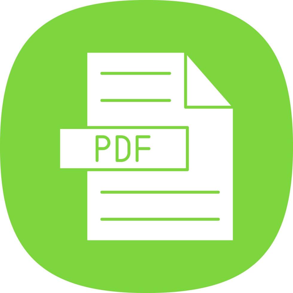 Pdf-Vektor-Icon-Design vektor