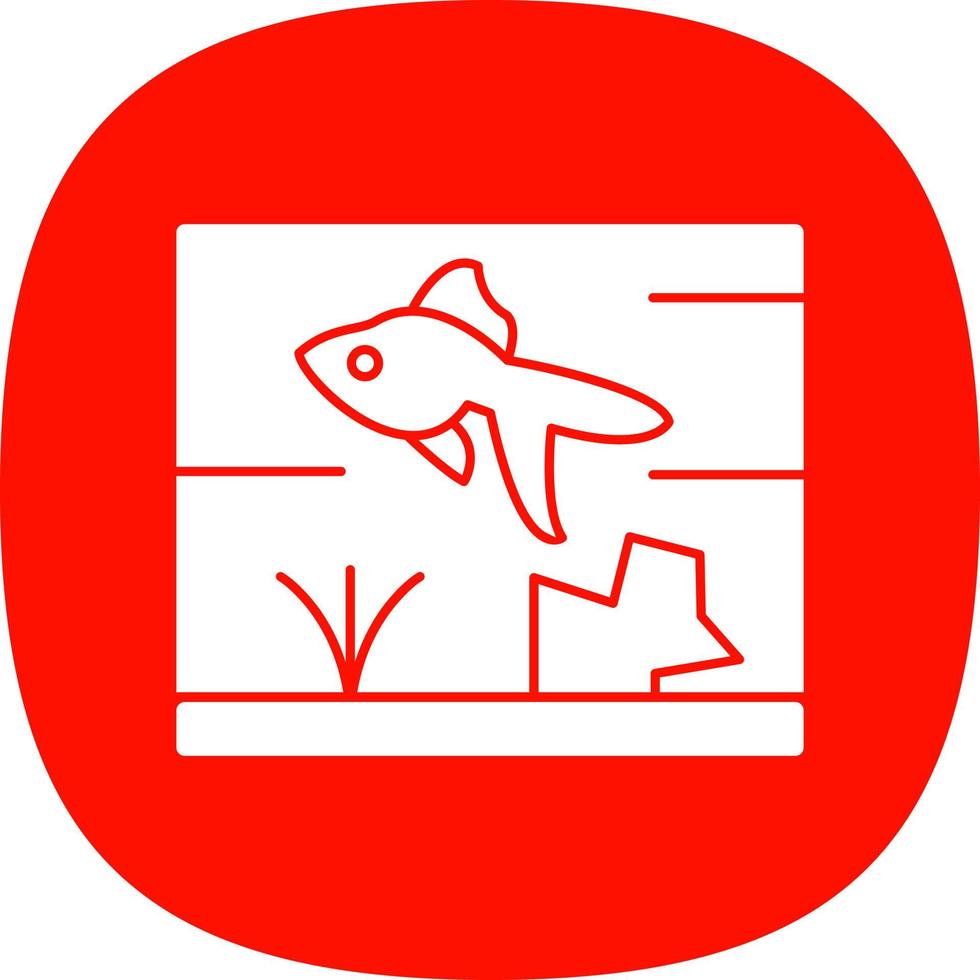 Aquarium-Vektor-Icon-Design vektor