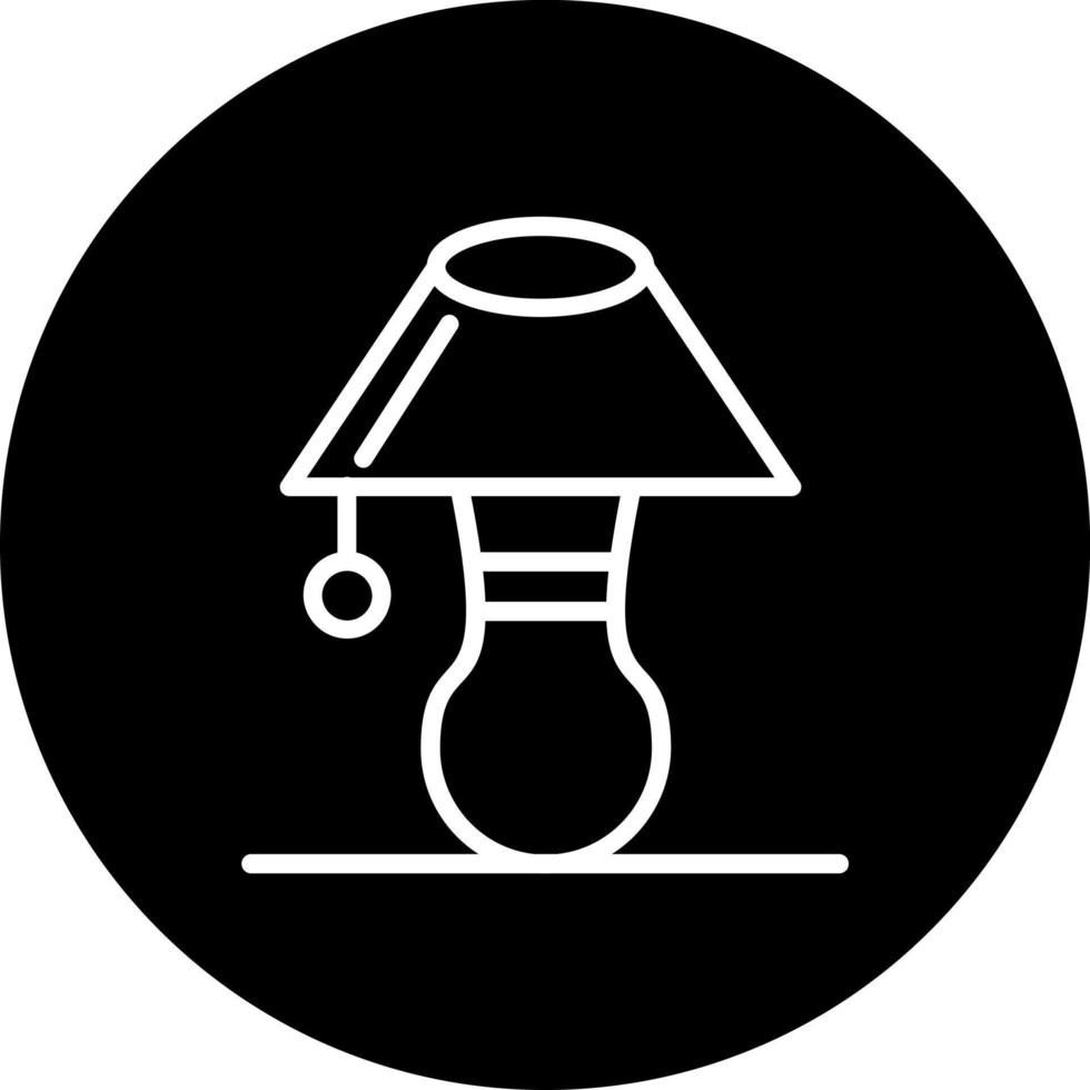 Vektorsymbol Tischlampe vektor