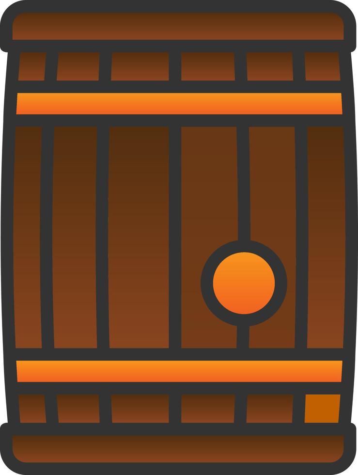 Barrel-Vektor-Icon-Design vektor