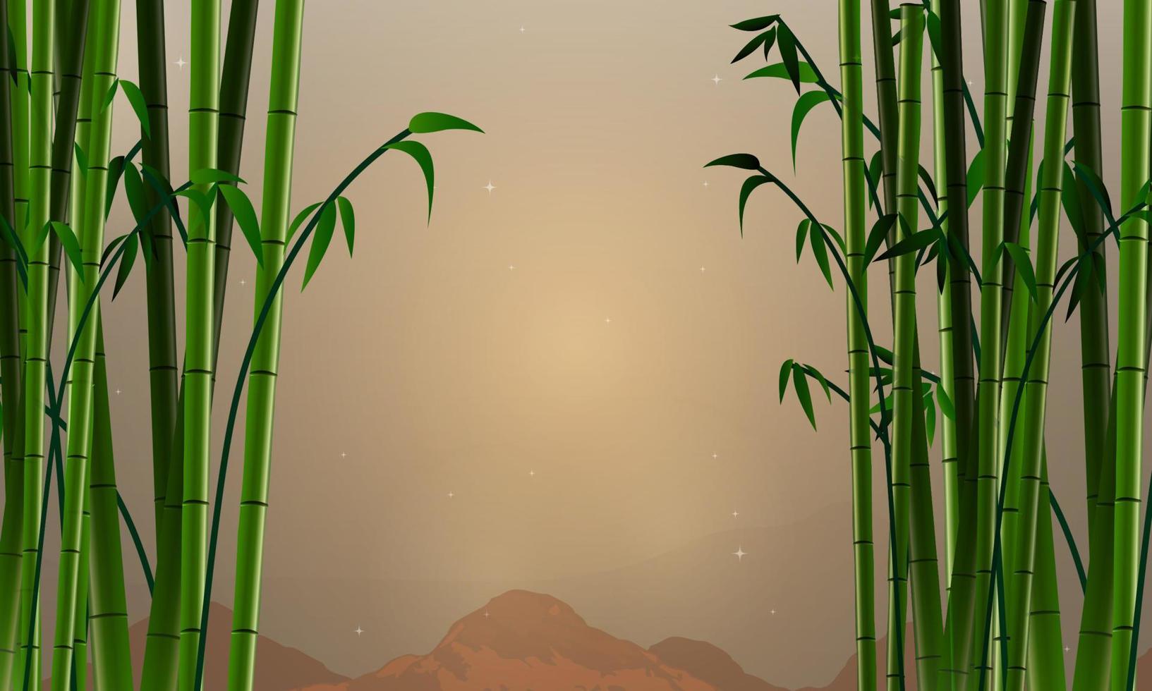 bambuswald hintergrund vektor