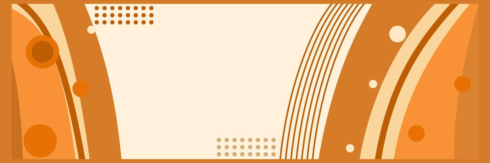 Hintergrund abstraktes orangefarbenes flaches Design vektor