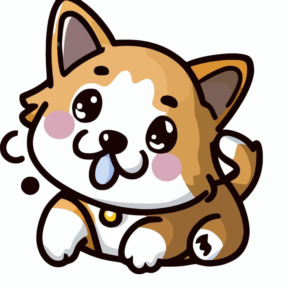 hunde süße kawaii vektorfiguren. Tiere mit traurigen Schnauzen. laut  schreiender Beagle. unbekümmerter Chihuahua. lächelnder Pudel. lustiges  Emoji, Aufkleber, Emoticon-Set. isolierte karikaturfarbillustration 7379806  Vektor Kunst bei Vecteezy