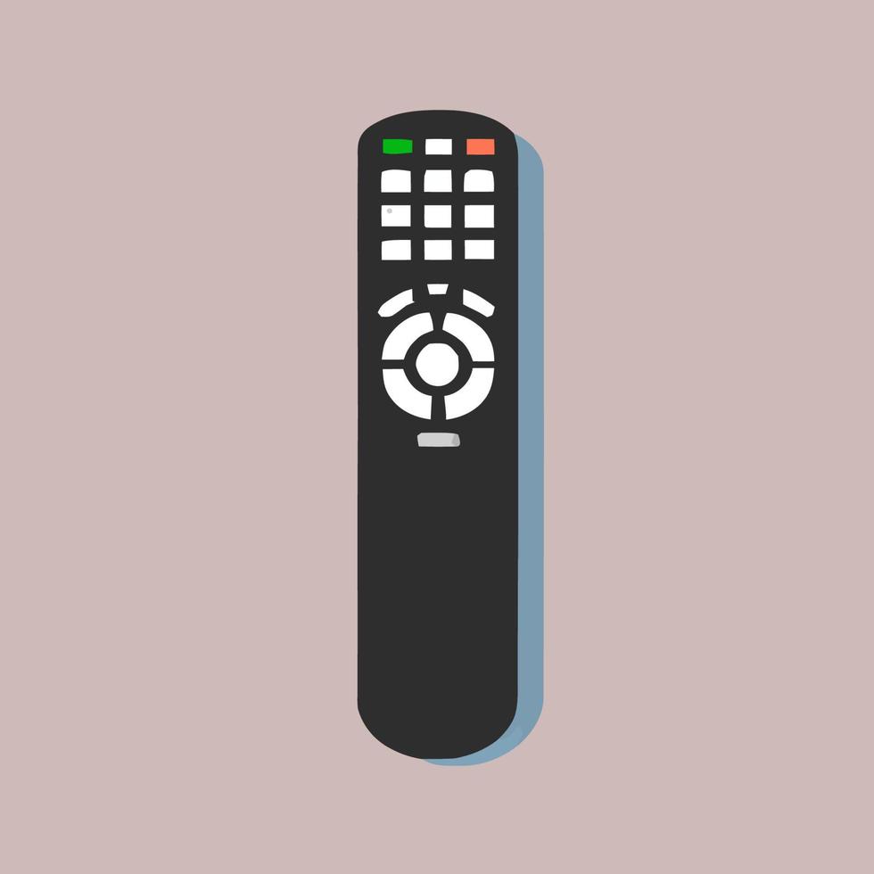 Design von Fernbedienungssymbolen TV-Illustration TV-Cartoon-Vektor-Fernbedienungsgrafik vektor