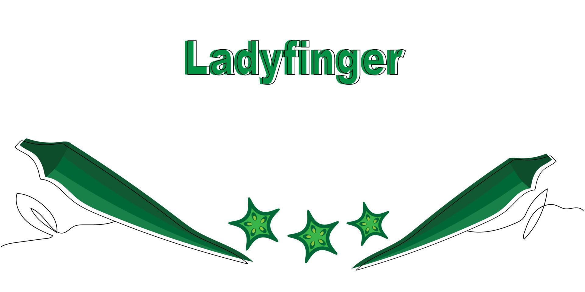 illustration av ladyfinger vektor