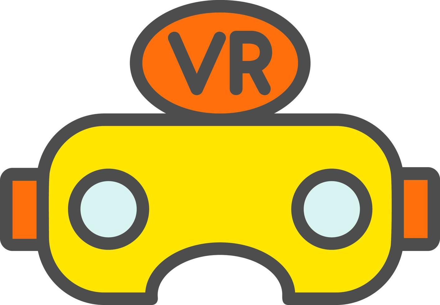 Vektorsymbol für Virtual-Reality-Brille vektor