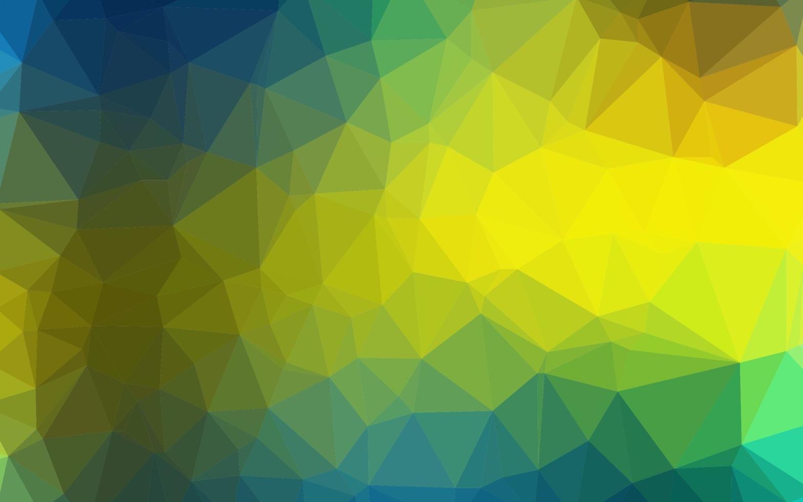 mörkblå, gul vektor polygonal bakgrund.