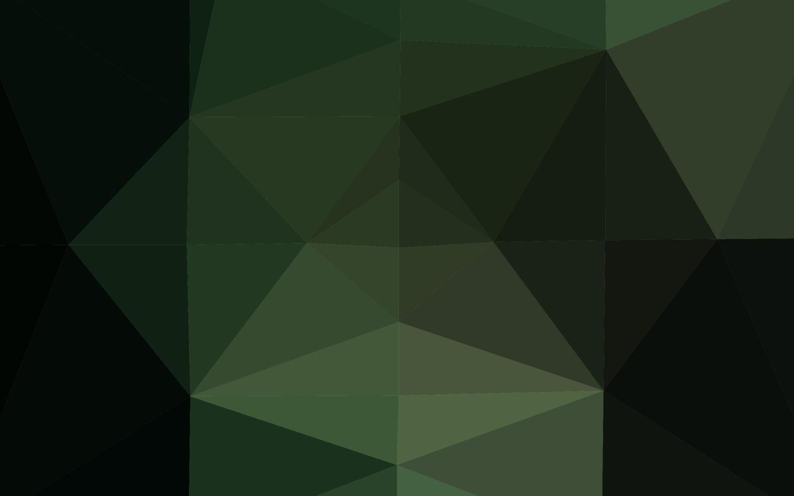 dunkelgrünes Vektor-Low-Poly-Layout. vektor