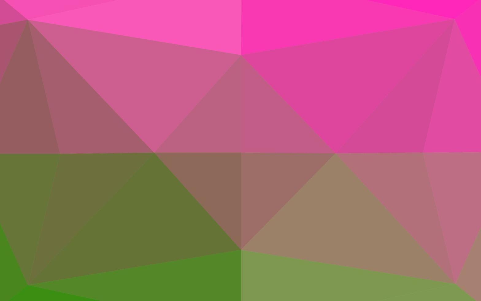 ljus rosa, grön vektor lysande hexagonal bakgrund.