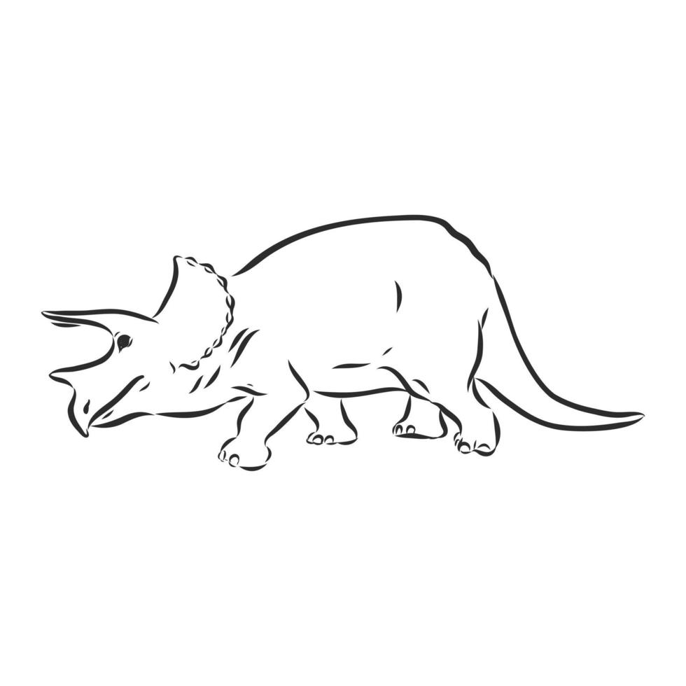Dinosaurier-Vektorskizze vektor