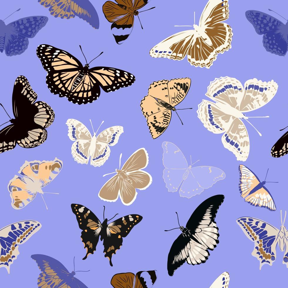 Schmetterlinge Vektorskizze vektor