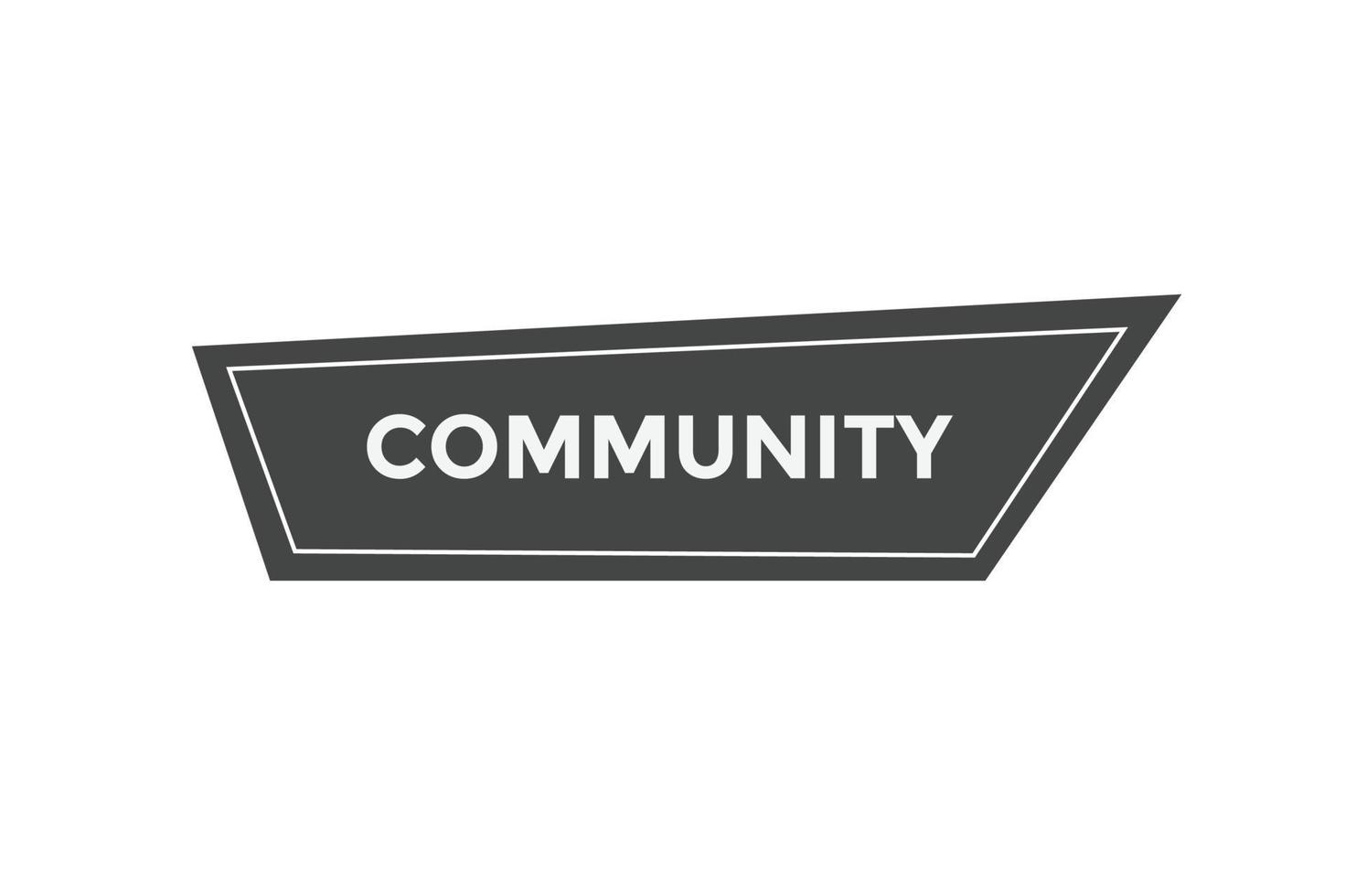 Web-Banner-Vorlagen für Community-Schaltflächen. Vektor-Illustration vektor