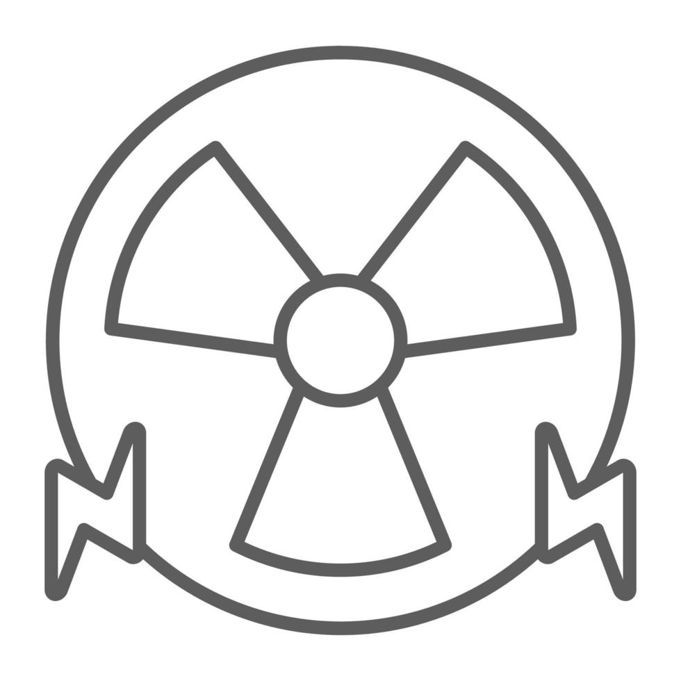 Symbol für Kernenergie, geeignet für eine Vielzahl digitaler kreativer Projekte. vektor