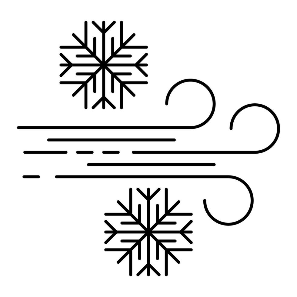 Windsymbol, geeignet für eine Vielzahl digitaler Kreativprojekte. vektor