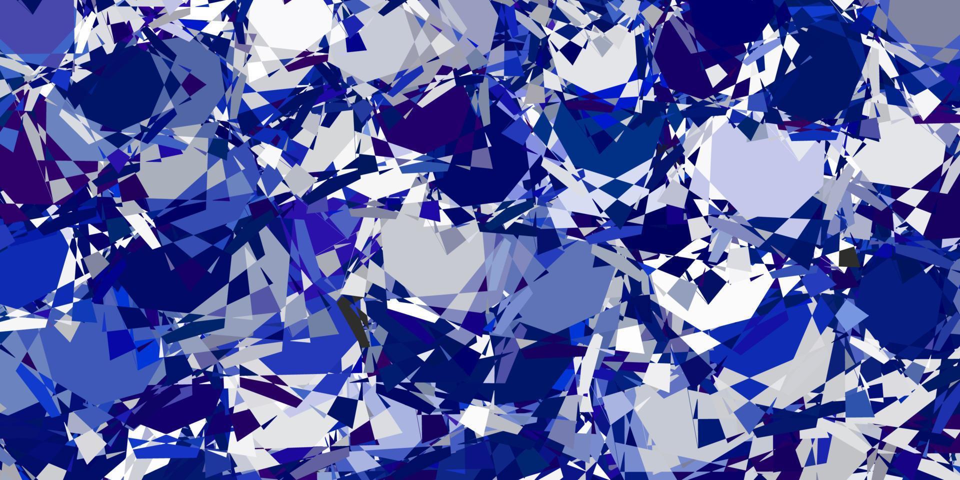 hellblauer Vektorhintergrund mit Dreiecken, Linien. vektor